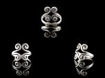 Vintage Silver Scroll Ring