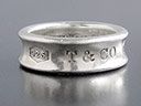 Vintage Signed Silver Tiffany & Co Ring