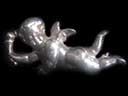 Silver Cherub Brooch. 