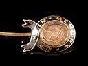 Antique 9ct Gold Mourning Stick Pin