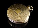 Antique Georgian Silver Gilt Vinaigrette Pendant