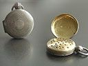 Antique Georgian Sterling Silver Vinaigrette Pendant