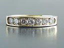 Vintage 18ct Gold 7 Diamond Half Eternity Ring