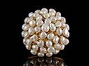 Vintage 14ct Gold & Freshwater Pearl Cluster Ring Thumbnail