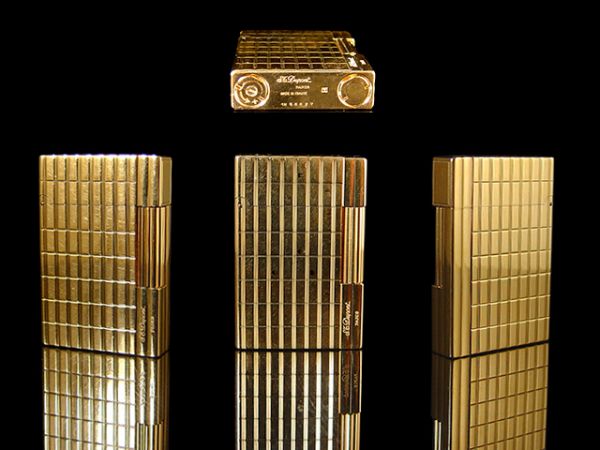 Vintage Gold Plated S.T. Dupont Gatsby Lighter | Hattons